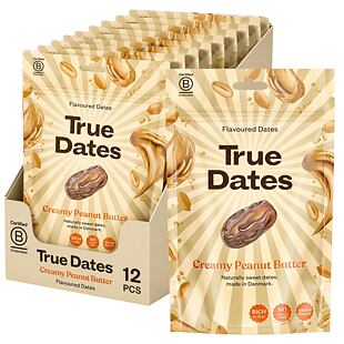 True Dates mogyoróvaj ízű datolya 100 g Teljes csomag 12 db