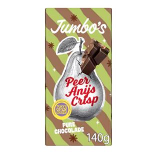 Jumbo étcsokoládé körtével, ánizzsal és ropogós keksszel 140 g