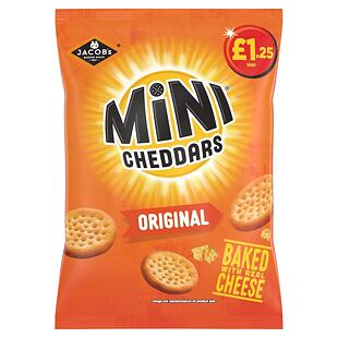Jacob's mini keksz cheddar ízesítéssel 90 g PM