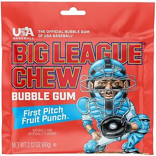 Big League Fruit Punch ízű rágógumi 60 g