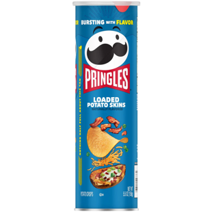 Pringles Loaded Potato Skins burgonyachips sült burgonya és cheddar ízesítéssel 158 g