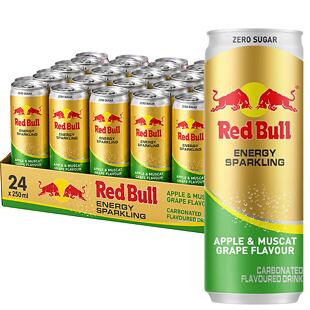 Red Bull TH Zero cukormentes, almás-muskotályos ízű energiaital, 250 ml, teljes csomag: 24 db