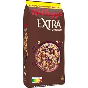 Kellogg's Extra Chocolate granola tejcsokoládéval és diófélékkel, 1,5 kg