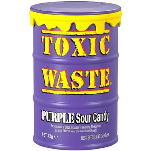 Toxic Waste Lila savanyú cukorka 42 g