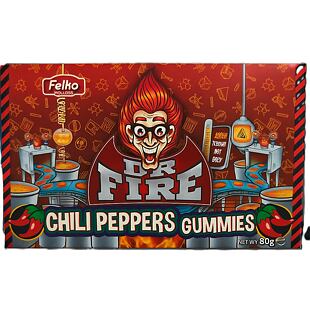 Felko Dr. Fire fűszeres gumicukorka chilipaprika alakban 80 g