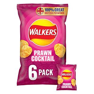 Walkers garnélarák koktél chips 6 x 25 g