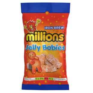 Millions Jelly Babies Iron Brew narancs ízű rágós cukorka 150 g