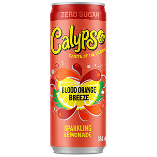 Calypso szénsavas ital vörös narancs ízzel, cukor nélkül 330 ml