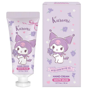 Measty Kuromi Hidratáló kézkrém fehér pézsma illattal 30 ml