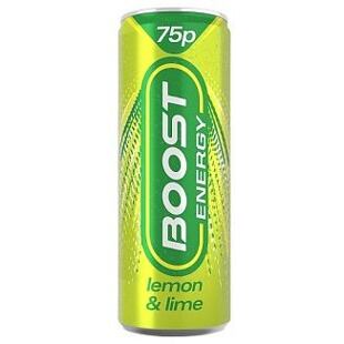 Boost energetický nápoj s příchutí citronu a limetky 250 ml PM