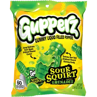 Gupperz gránátalma alakú zselés cukorka gyümölcsízzel és töltelékkel 72 g