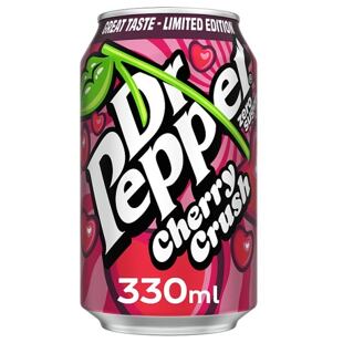 Dr Pepper Cherry Crush szénsavas ital cseresznyeízzel, cukor nélkül 330 ml PM