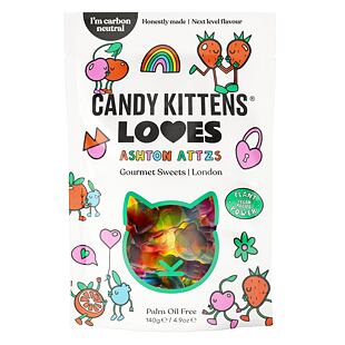 Candy Kittens Loves rágós cukorka gyümölcs ízekkel 140 g