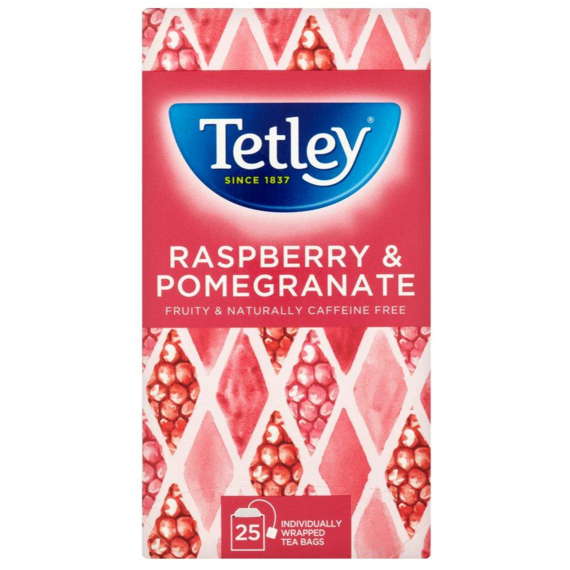 Tetley gyümölcstea málna és gránátalma ízesítéssel 25 db 43,75 g