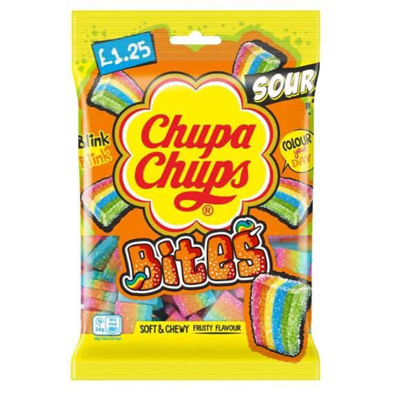 Chupa Chups savanyú rágós cukorka gyümölcsízzel 120 g
