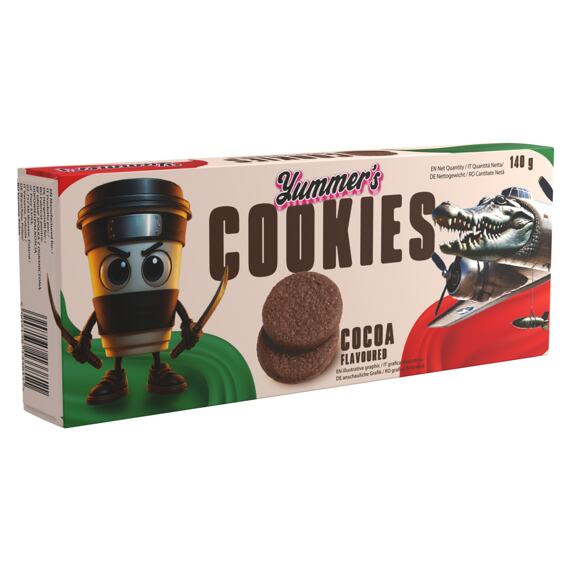 Yummer's Italian Brainrot keksz tejcsokoládé ízesítéssel 140 g
