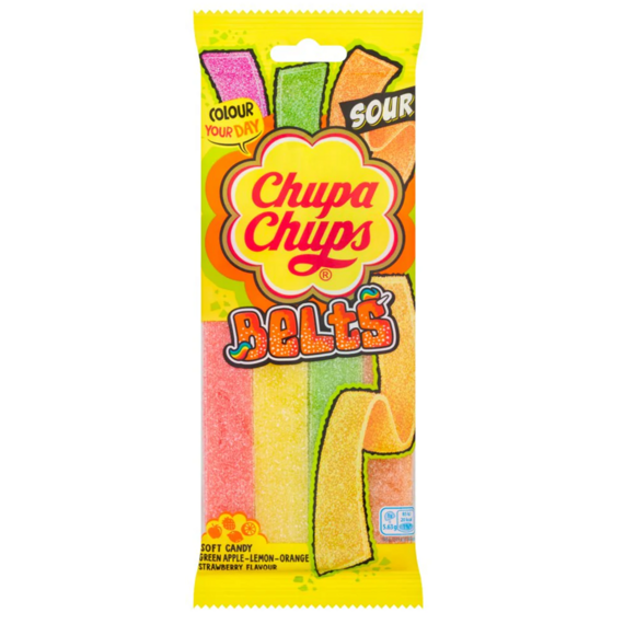 Chupa Chups savanyú csíkok gyümölcsízzel 90 g