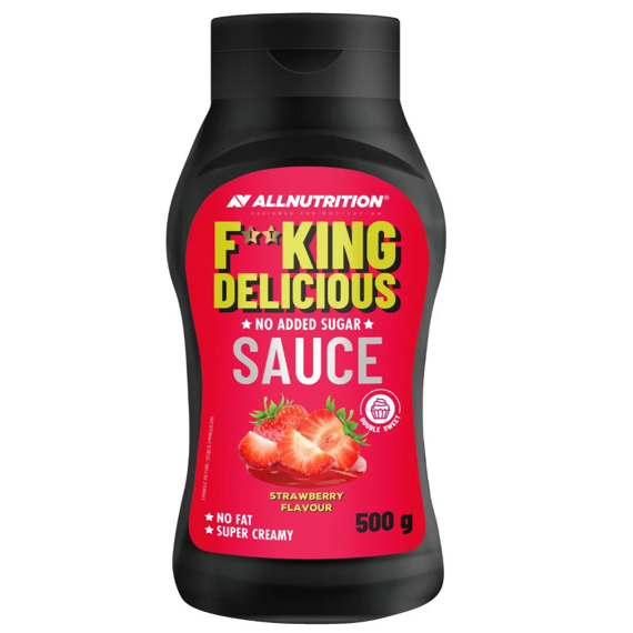 F**KING Delicious édes szósz hozzáadott cukor nélkül, eper ízzel 500 g